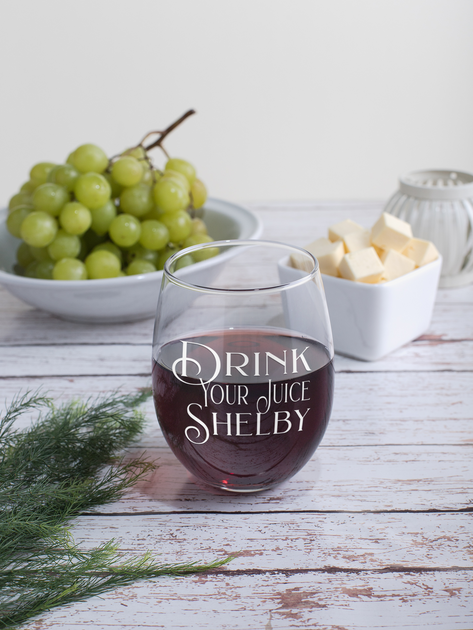 Stemless Wine Glasses – Calm Down Caren