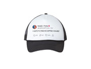 Custom Trump Tweet Hat - I HATE (ANYTHING) - Screen Printed Trucker Hat - Let Trump Hate your Favorite Person Place or Thing - Funny Gift