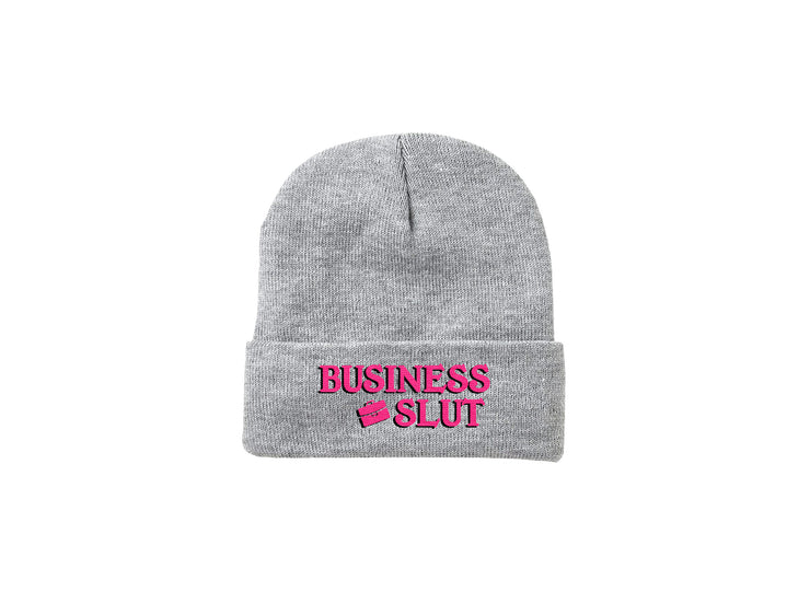 Business Slut - Embroidered Winter Beanie