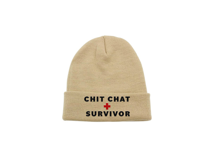 Chit Chat Survivor - Embroidered Winter Beanie