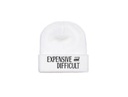 Expensive and Difficult - Embroidered Winter Beanie