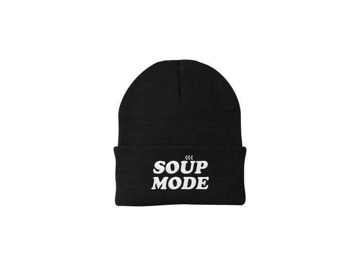 Soup Mode - Embroidered Winter Beanie