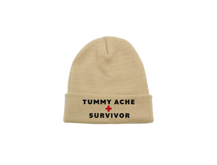 Tummy Ache Survivor - Embroidered Winter Beanie