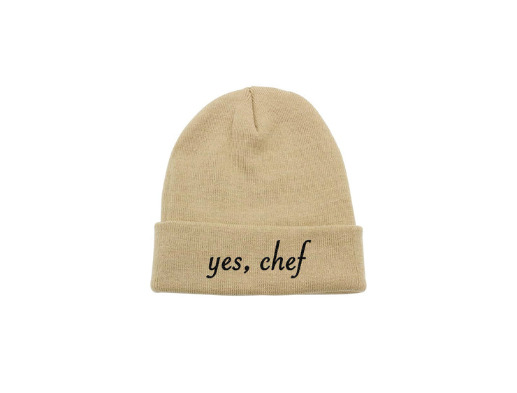 Yes, Chef  - Embroidered Winter Beanie