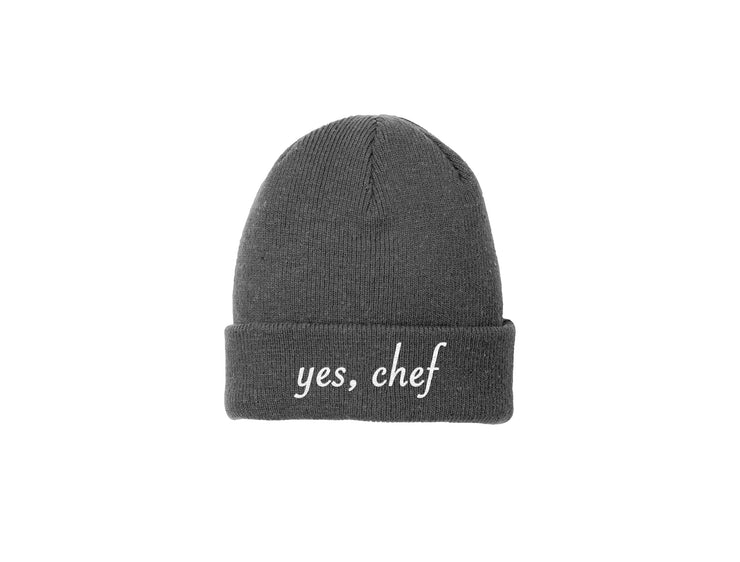 Yes, Chef  - Embroidered Winter Beanie