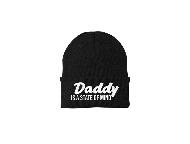 Daddy Is a State of Mind - Embroidered Winter Beanie