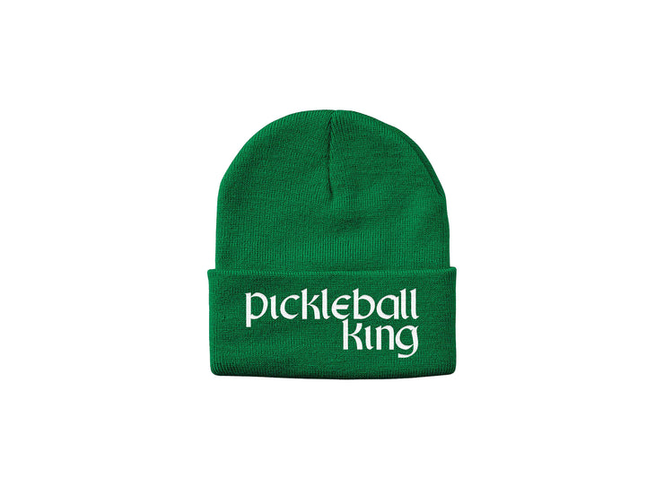 Pickleball King - Embroidered Winter Beanie