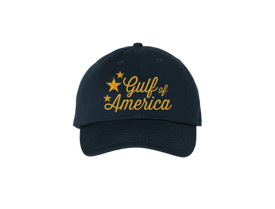 Gulf of America- Navy Blue Embroidered Dad Hat