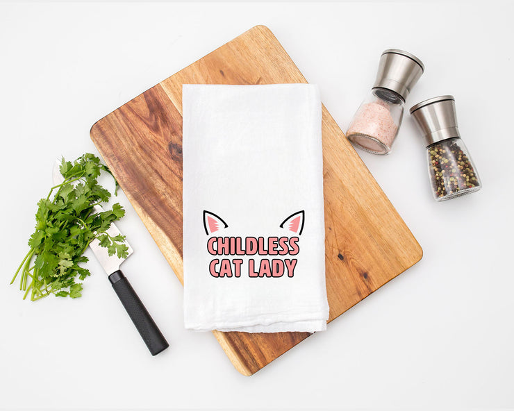 Childless Cat Lady - Kitchen Tea Towel