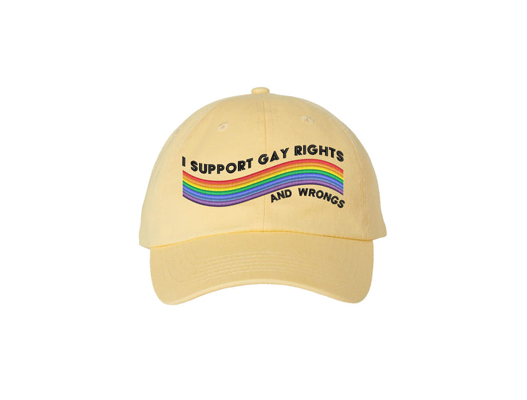 I Support Gay Rights and Wrongs - Dad Hat