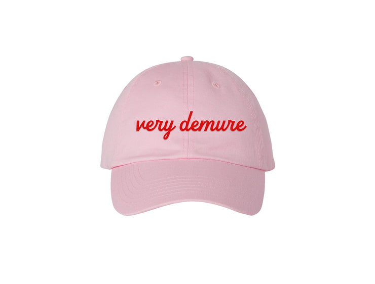 Very Demure - Light Pink Dad Hat