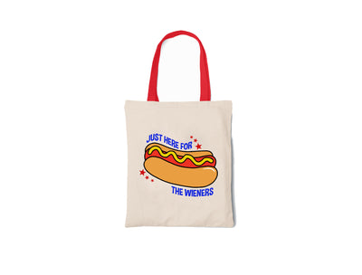 Just Here For The Wieners - Canvas Tote Bag